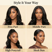 Style the body wave 13x6 wig your way