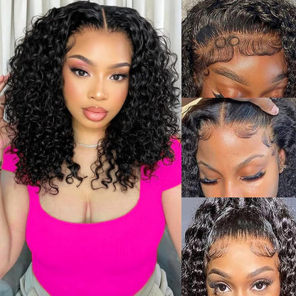 Deep Wave Lace Front Wigs Human Hair #1002