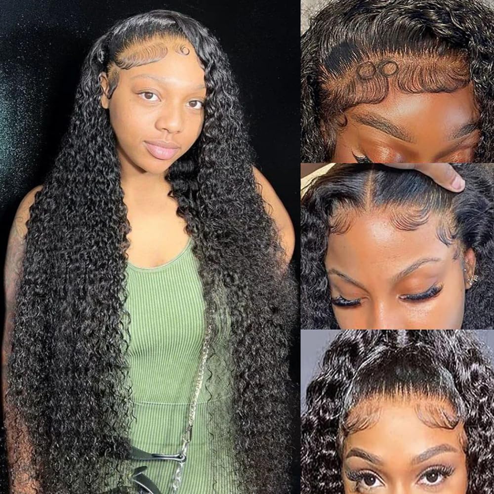 Deep Wave Lace Front Wigs Human Hair #1002