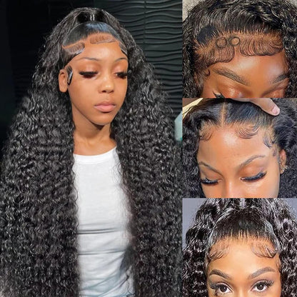 Deep Wave Lace Front Wigs Human Hair #1002