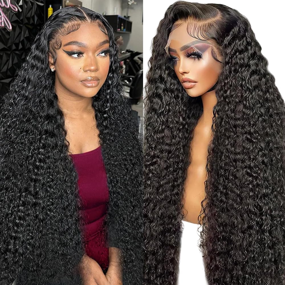 Deep Wave Lace Front Wigs Human Hair #1002