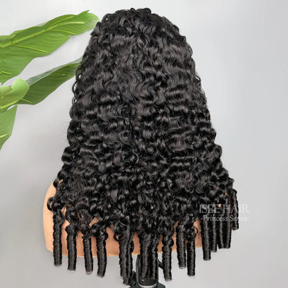 Burmese Curly Half Wig Human Hair Wear Go Glueless #1003