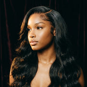Body wave 13x6 lace front wig side profile