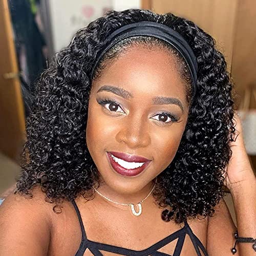 Headband Wig Deep Wave Human Hair #1005