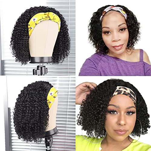 Headband Wig Deep Wave Human Hair #1005