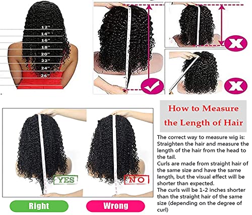 Headband Wig Deep Wave Human Hair #1005