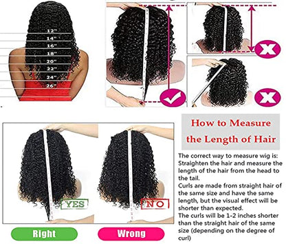 Headband Wig Deep Wave Human Hair #1005