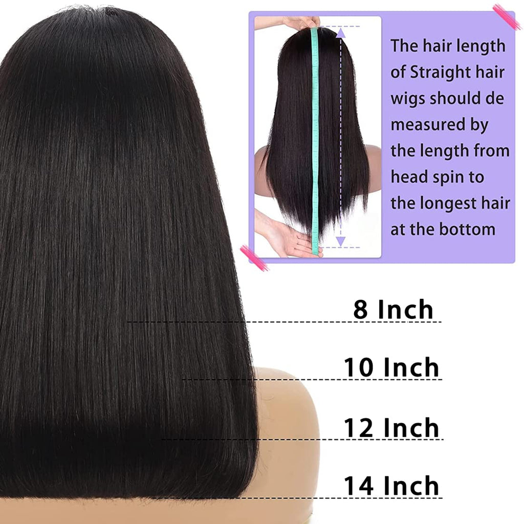 Luxurious Natural Human Hair Bob Wig