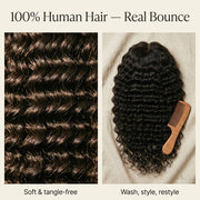 100% human hair deep wave curl texture