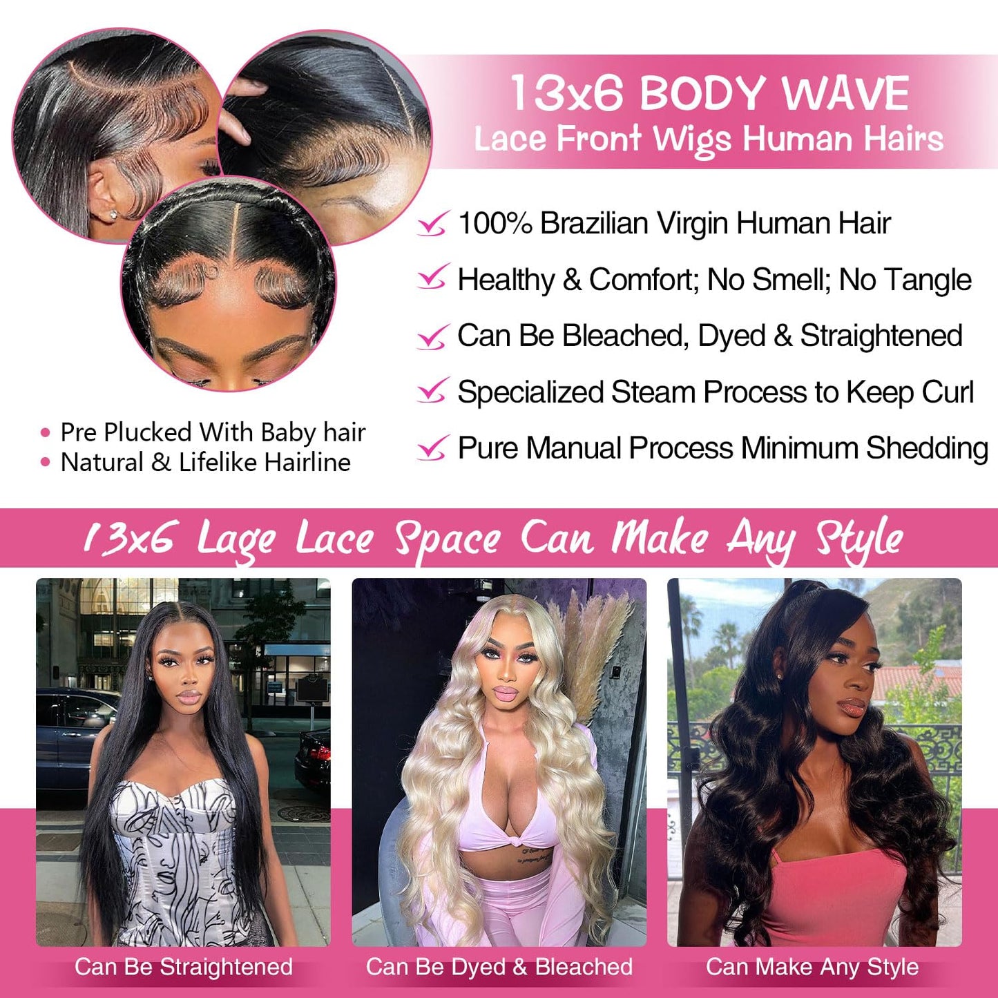 Luxurious Body Wave Human Hair Wig