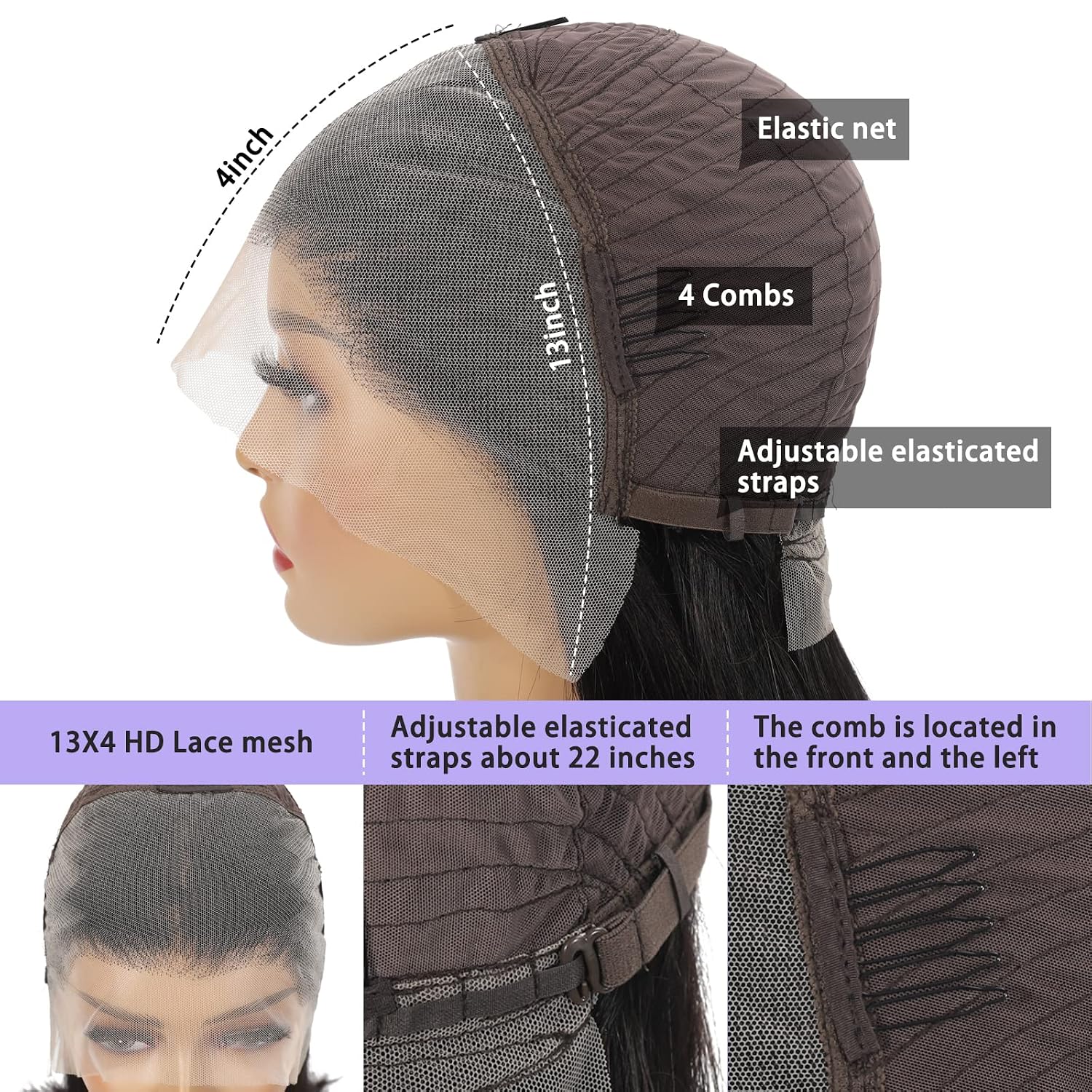 Luxurious Natural Human Hair Bob Wig