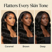Body wave wig flatters every skin tone