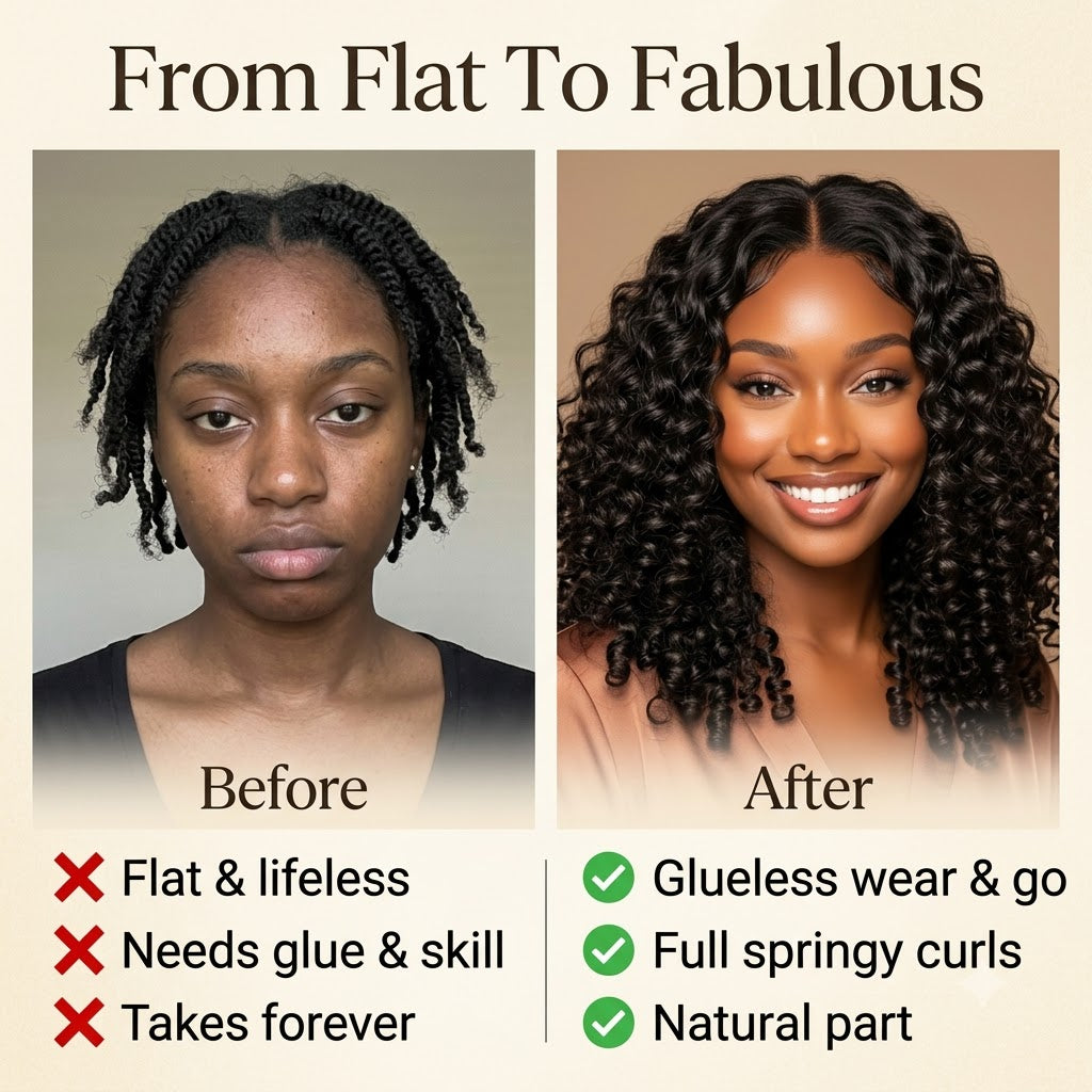 Style the burmese curly half wig your way