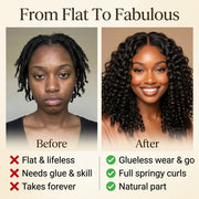Style the burmese curly half wig your way