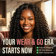 Wear and go half wig in 3 steps
