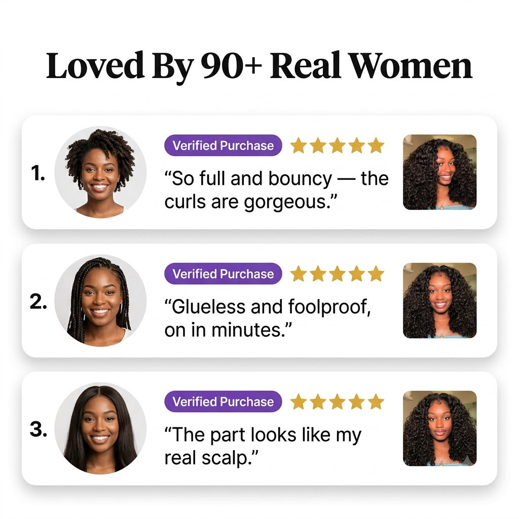 Your wear and go era burmese curly half wig