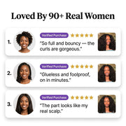 Your wear and go era burmese curly half wig