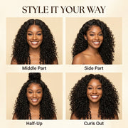 Burmese curly half wig flatters every skin tone