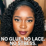 No glue no lace deep wave headband wig