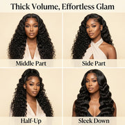 Style the deep wave 13x6 wig your way