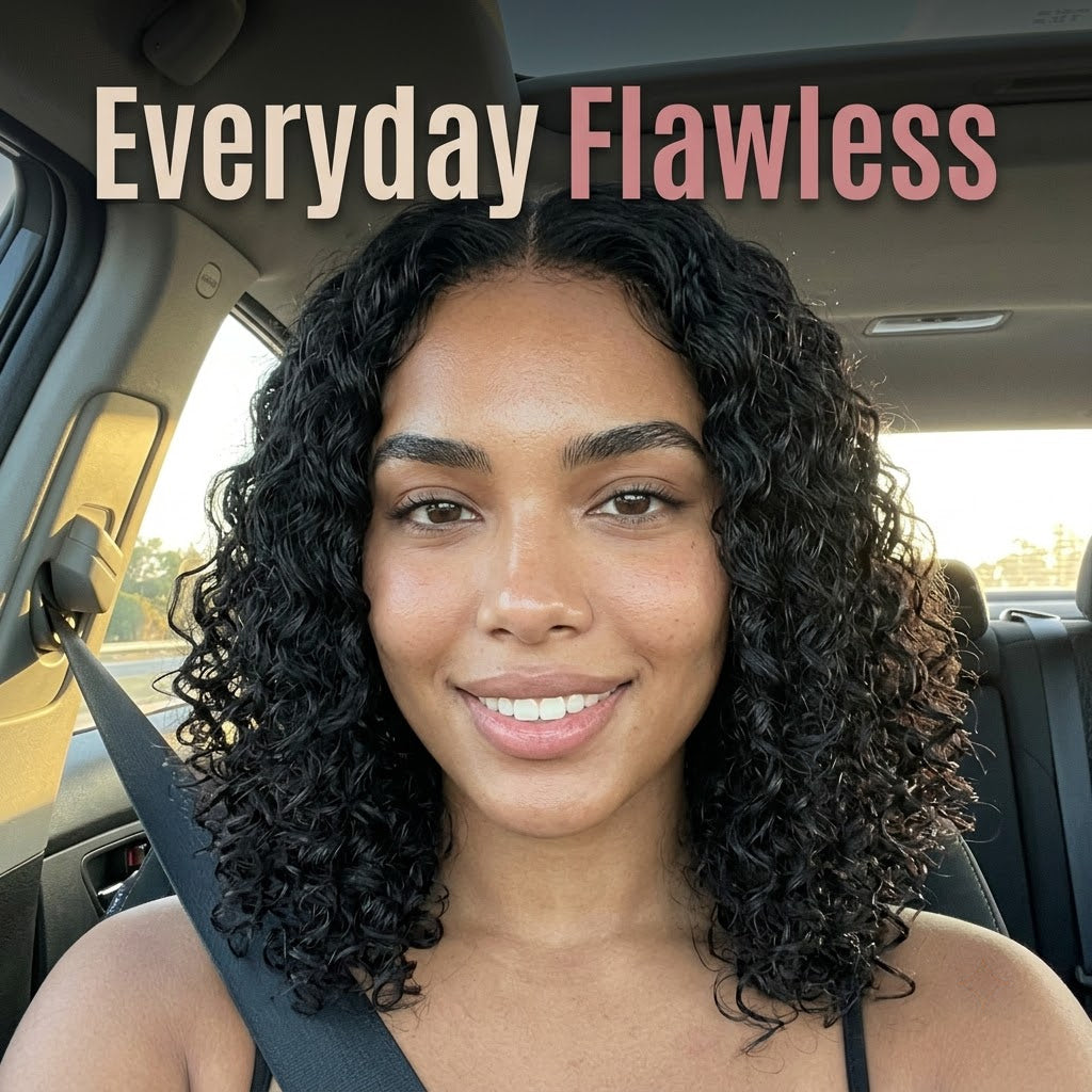 Glueless Curly Bob Wig — HD Lace, Human Hair