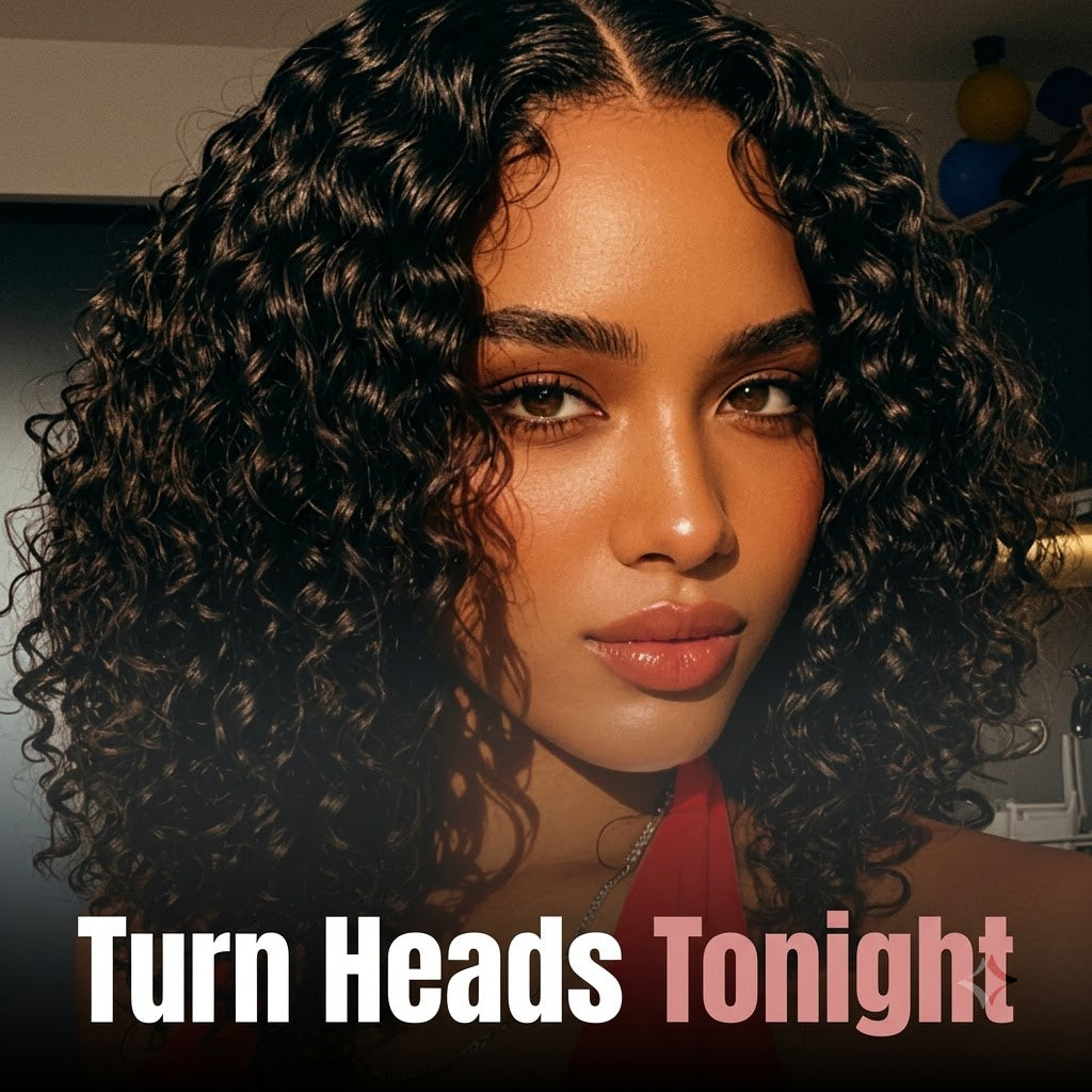 Glueless Curly Bob Wig — HD Lace, Human Hair