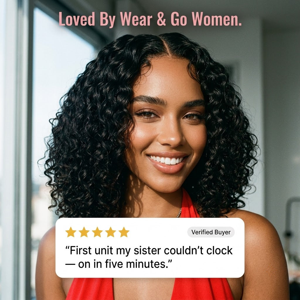 Glueless Curly Bob Wig — HD Lace, Human Hair