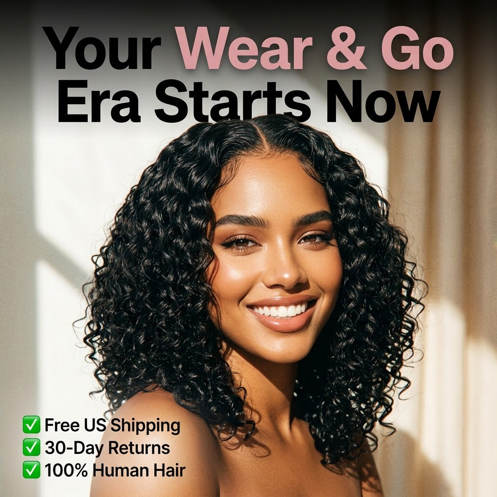 Glueless Curly Bob Wig — HD Lace, Human Hair