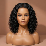 Glueless Curly Bob Wig — HD Lace, Human Hair