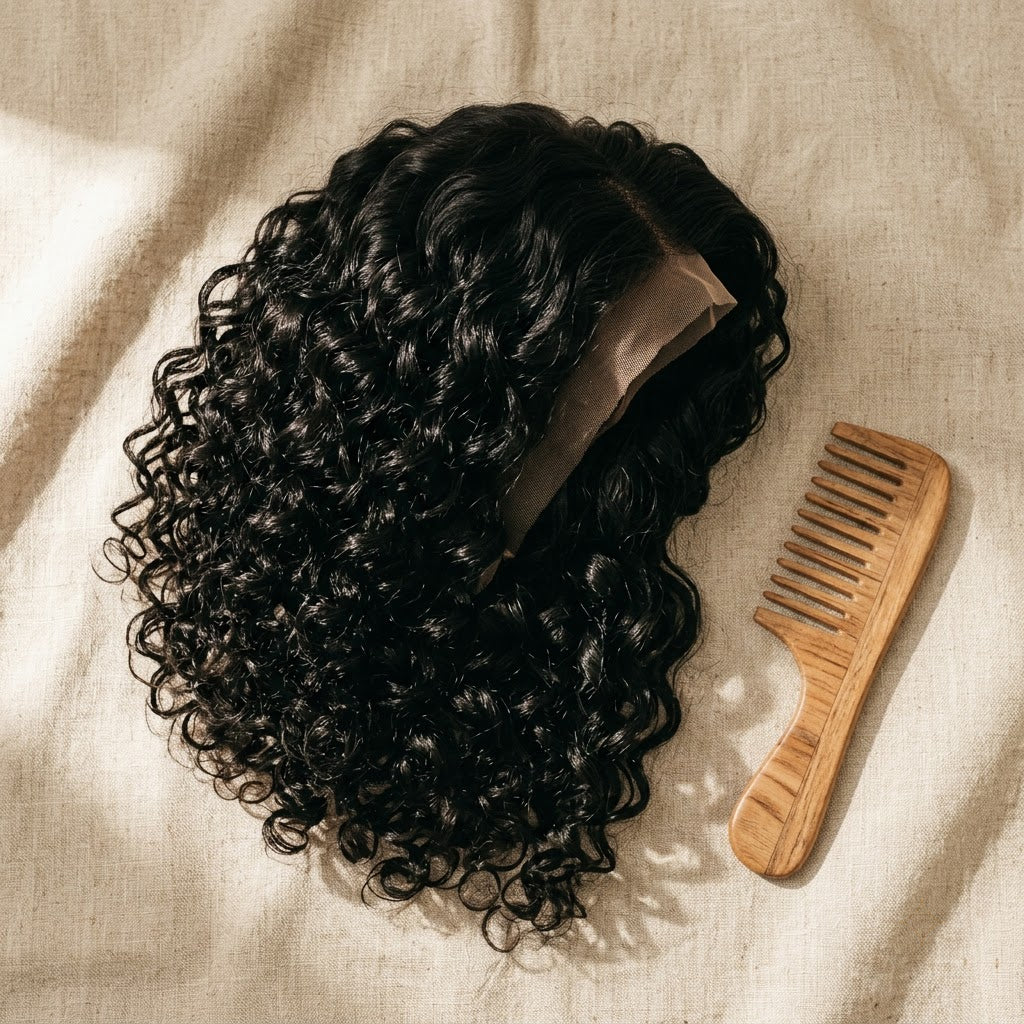 Glueless Curly Bob Wig — HD Lace, Human Hair