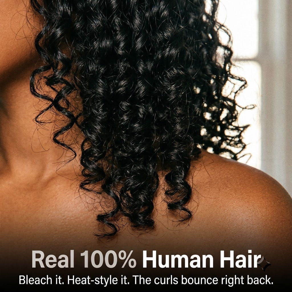 Glueless Curly Bob Wig — HD Lace, Human Hair