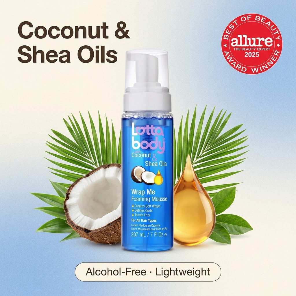 Coconut and shea oils alcohol-free foaming mousse