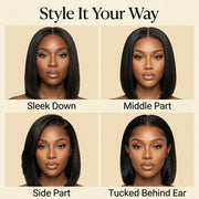 Style the straight 6x4 bob wig your way