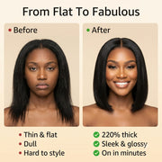 Wear and go straight bob wig in 3 steps