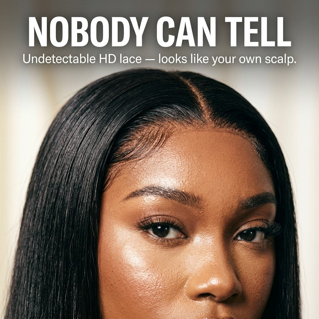 Undetectable HD lace hairline straight wig