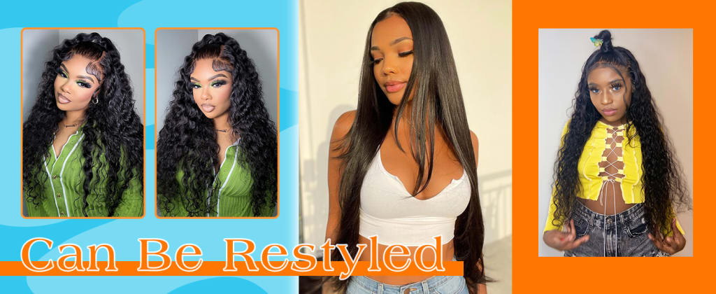 Deep Wave Lace Front Wigs Human Hair 180% Density 18 Inch | 4x4 HD Transparent Lace Closure, Glueless with Baby Hair, Pre Plucked Natural Hairline for Women