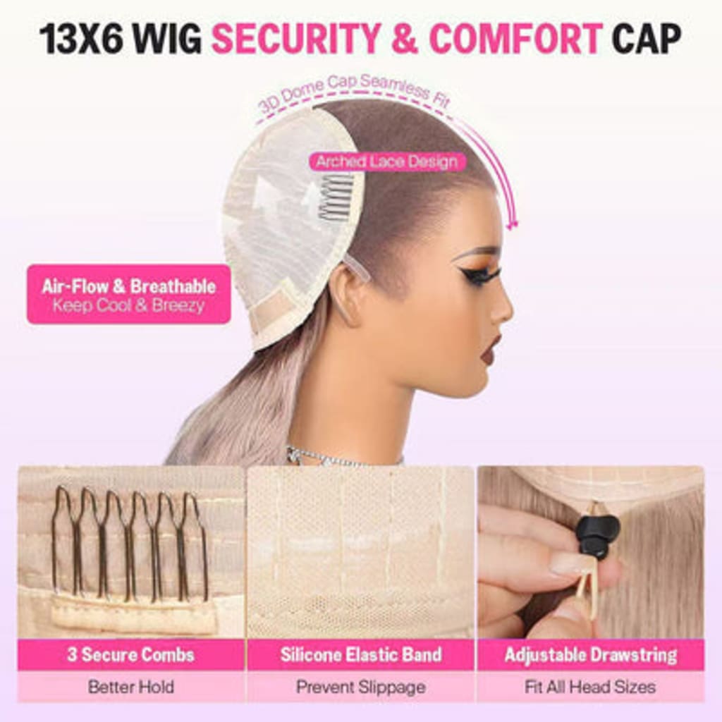 Professional Toned Ombre Ash Blonde Mixed Dirty Blonde Human Hair Wigs Glueless Wigs #1006