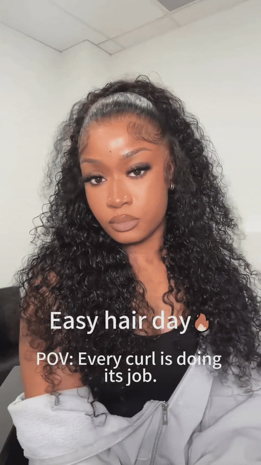 Deep Wave Lace Front Wigs Human Hair #1002